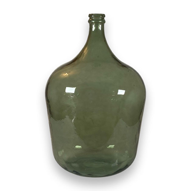 RECYCLED GLASS VASE DAMEJEANNE XLARGE SOFT GREEN i gruppen Krukor & Vaser / Vaser & Kannor hos Miljögården (047962)