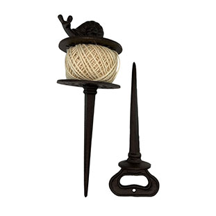 TWINE HOLDER AND STAKE GARDY