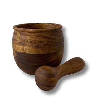 WOODY MORTAR & PESTLE nr2