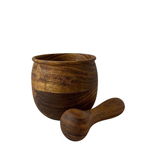 WOODY MORTAR & PESTLE nr2